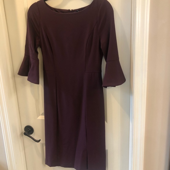 White House Black Market size 4 maroon dress - Picture 1 of 5